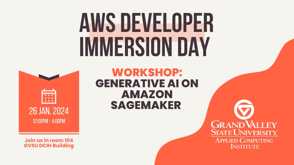 ACI to Host AWS Developer Immersion Day on Generative AI